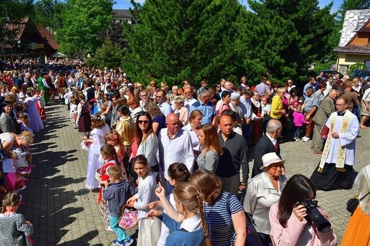 Najświętszy sakrament na Krupówkach