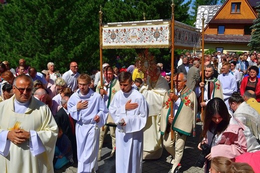 Najświętszy sakrament na Krupówkach