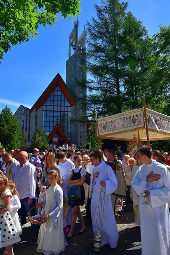 Najświętszy sakrament na Krupówkach