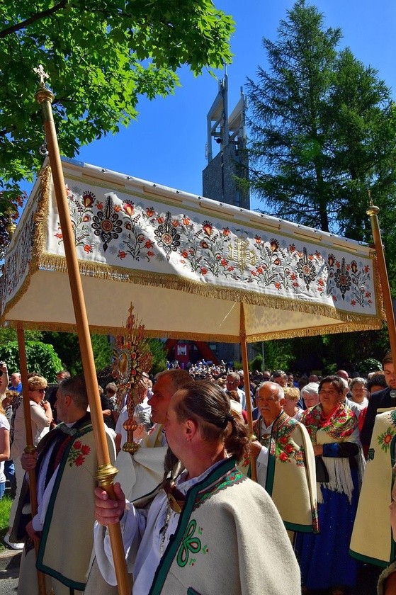 Najświętszy sakrament na Krupówkach