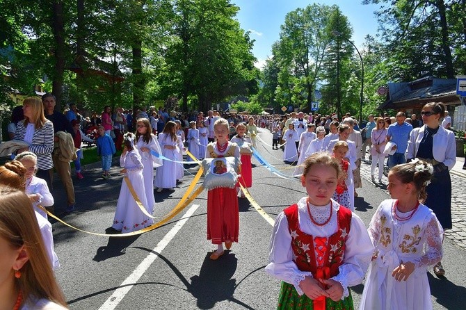 Najświętszy sakrament na Krupówkach