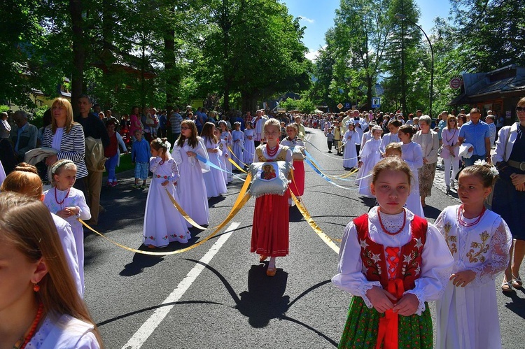 Najświętszy sakrament na Krupówkach