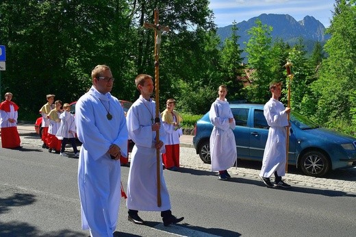 Najświętszy sakrament na Krupówkach