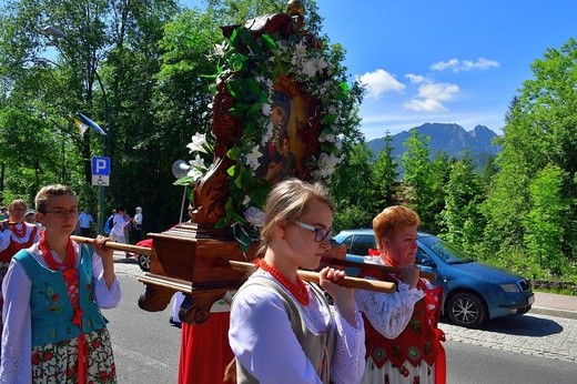 Najświętszy sakrament na Krupówkach