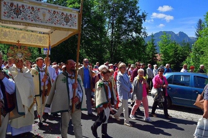 Najświętszy sakrament na Krupówkach