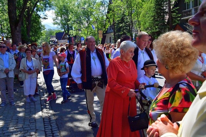 Najświętszy sakrament na Krupówkach