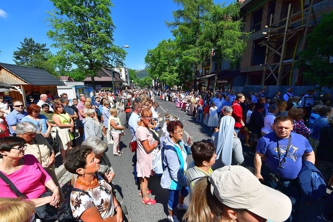 Najświętszy sakrament na Krupówkach