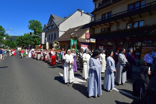 Najświętszy sakrament na Krupówkach