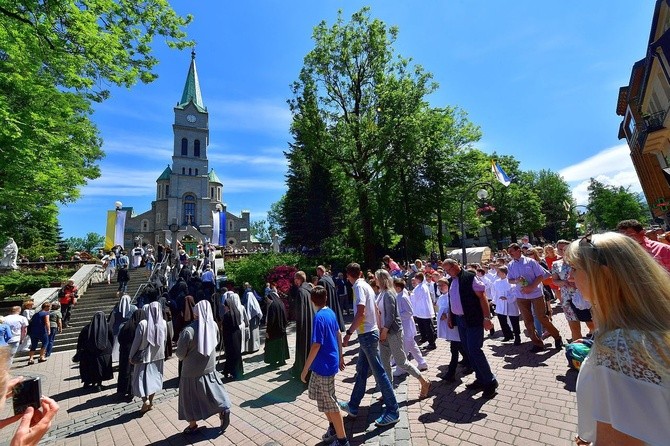 Najświętszy sakrament na Krupówkach