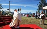 Procesja z widokiem na Tatry w Poroninie 