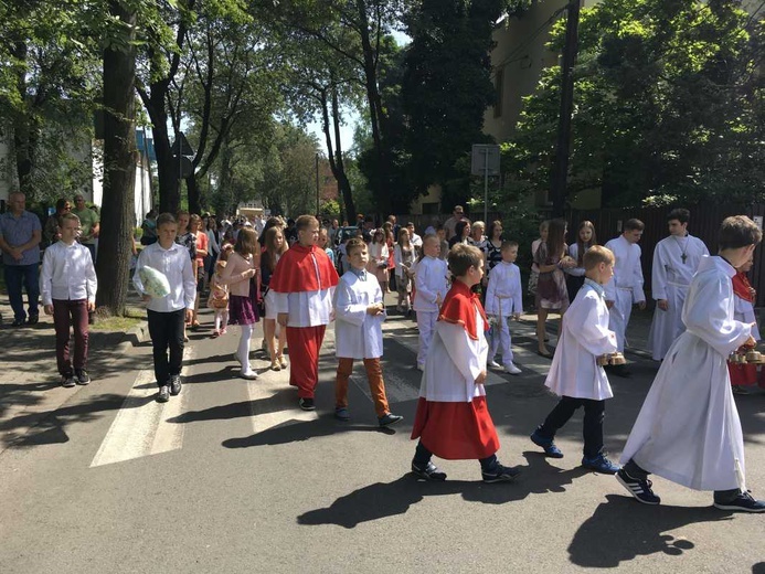 Procesja Bożego Ciała w Czechowicach-Dziedzicach na Lesisku - 2017