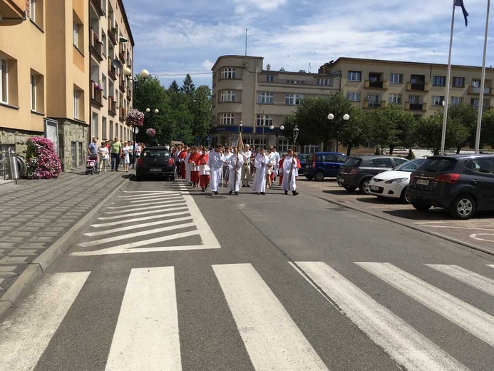 Procesja Bożego Ciała w Czechowicach-Dziedzicach na Lesisku - 2017