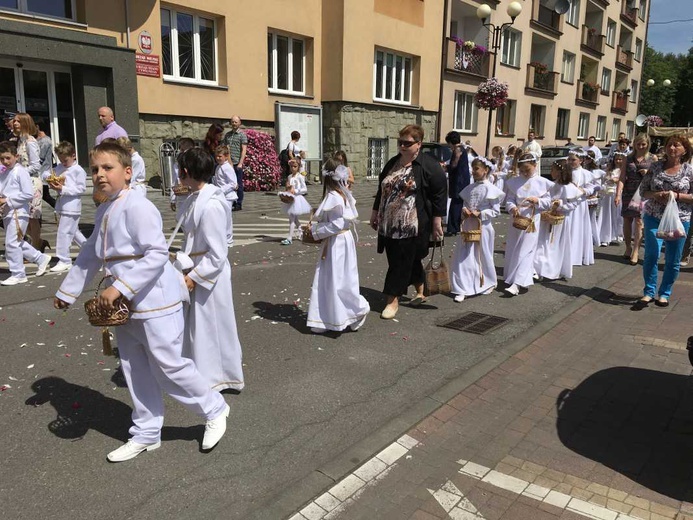 Procesja Bożego Ciała w Czechowicach-Dziedzicach na Lesisku - 2017