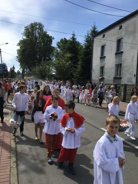 Procesja Bożego Ciała w Czechowicach-Dziedzicach na Lesisku - 2017