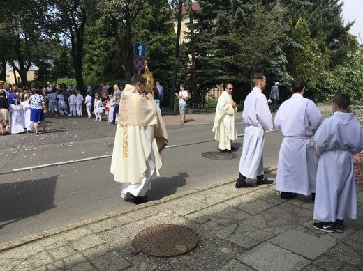 Procesja Bożego Ciała w Czechowicach-Dziedzicach na Lesisku - 2017