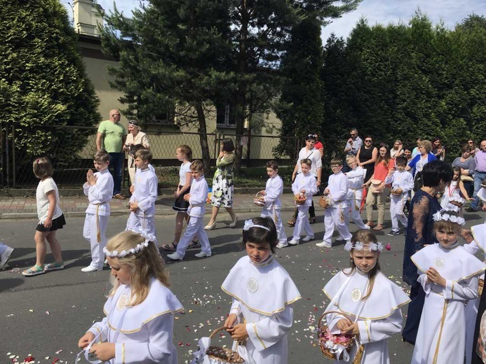 Procesja Bożego Ciała w Czechowicach-Dziedzicach na Lesisku - 2017