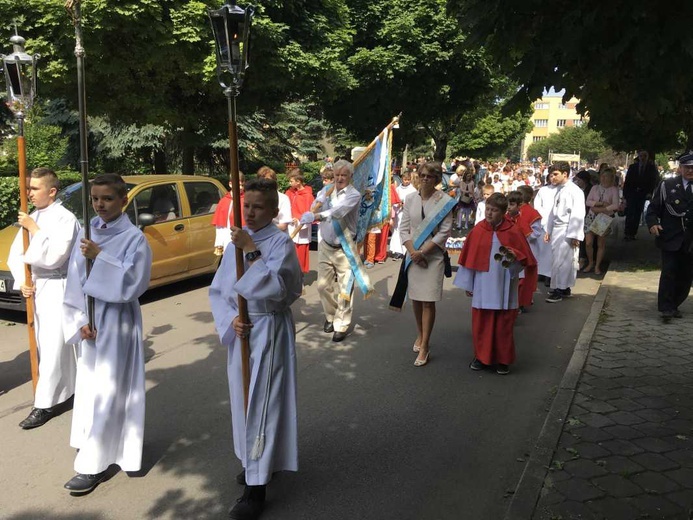 Procesja Bożego Ciała w Czechowicach-Dziedzicach na Lesisku - 2017