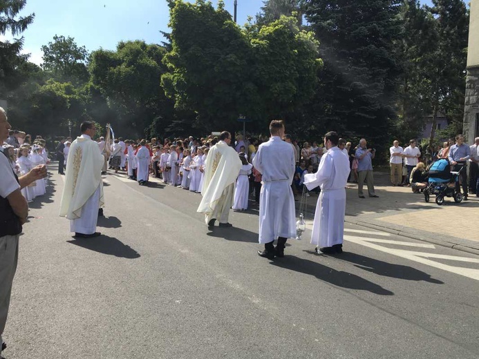 Procesja Bożego Ciała w Czechowicach-Dziedzicach na Lesisku - 2017