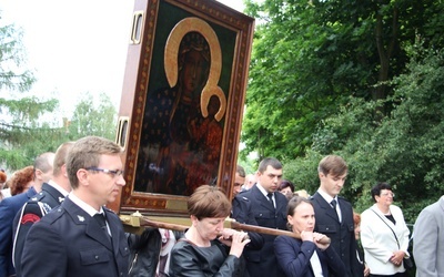 Powitanie ikony MB Częstochowskiej w Nieborowie