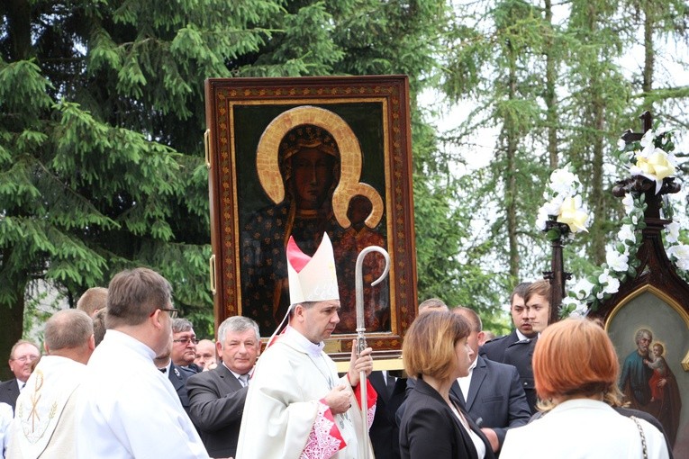 Powitanie ikony MB Częstochowskiej w Nieborowie