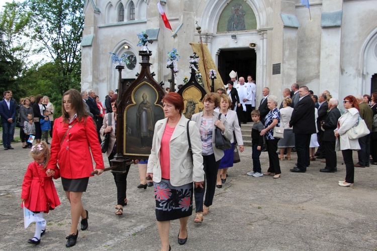 Powitanie ikony MB Częstochowskiej w Nieborowie