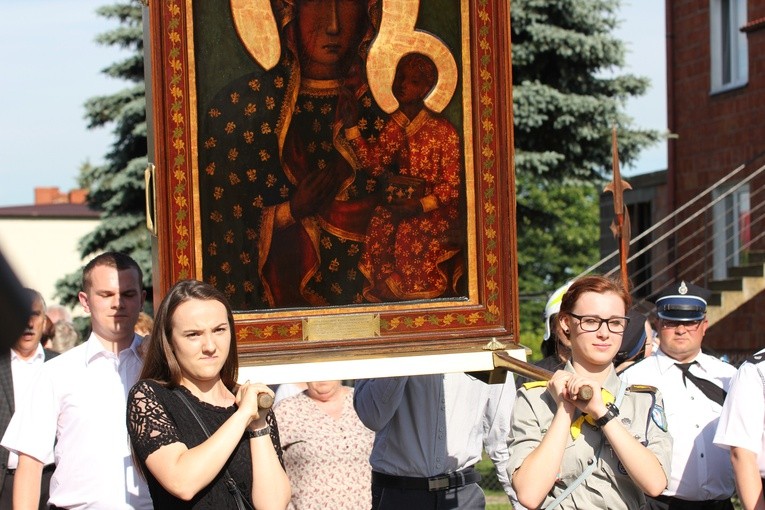 Powitanie ikony MB Częstochowskiej w Bednarach