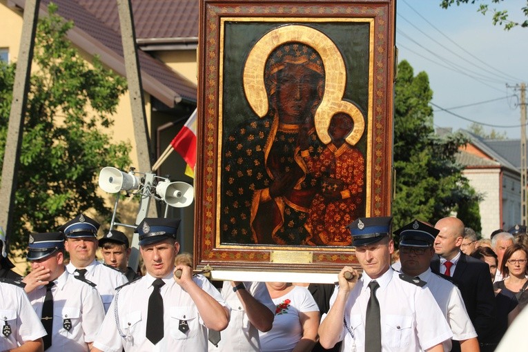 Powitanie ikony MB Częstochowskiej w Bednarach