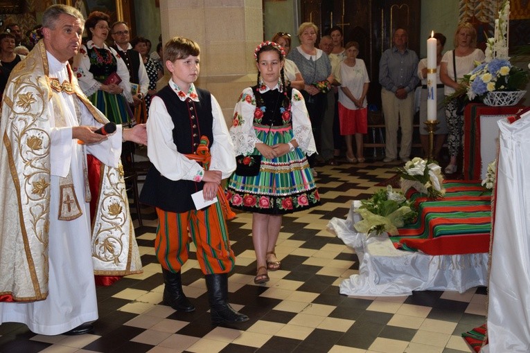 Powitanie ikony MB Częstochowskiej w Kompinie