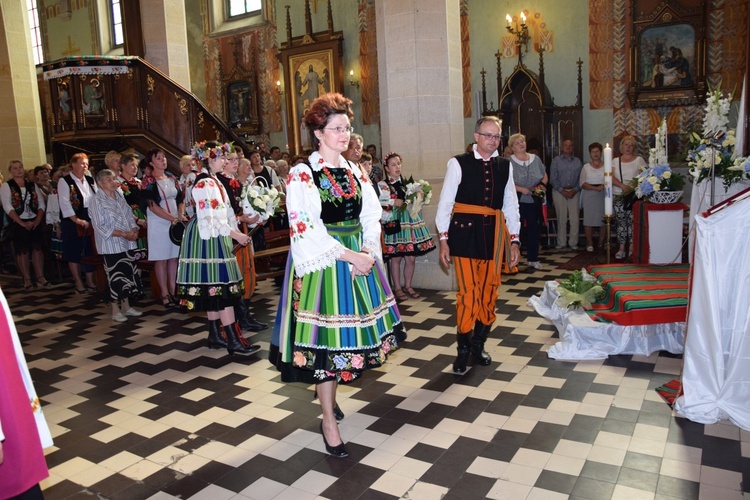 Powitanie ikony MB Częstochowskiej w Kompinie