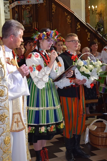 Powitanie ikony MB Częstochowskiej w Kompinie