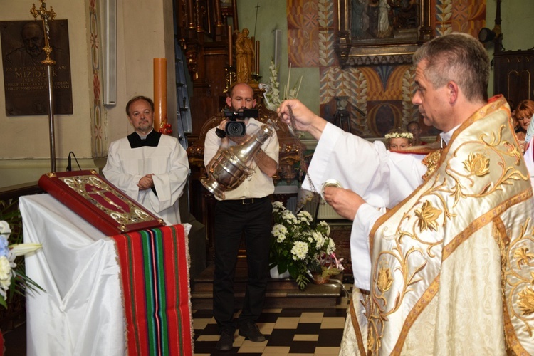 Powitanie ikony MB Częstochowskiej w Kompinie