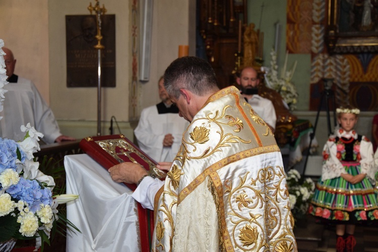 Powitanie ikony MB Częstochowskiej w Kompinie