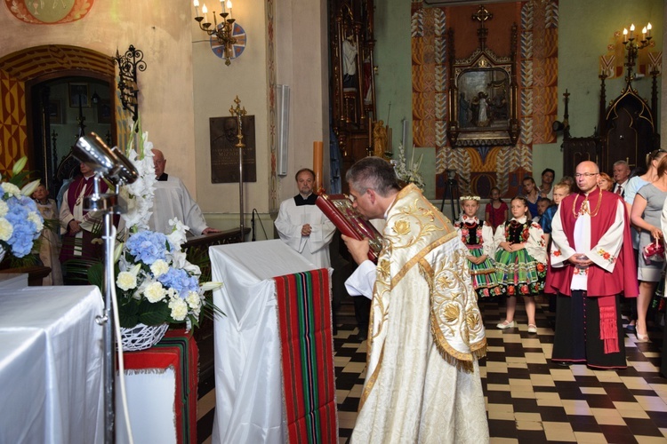 Powitanie ikony MB Częstochowskiej w Kompinie