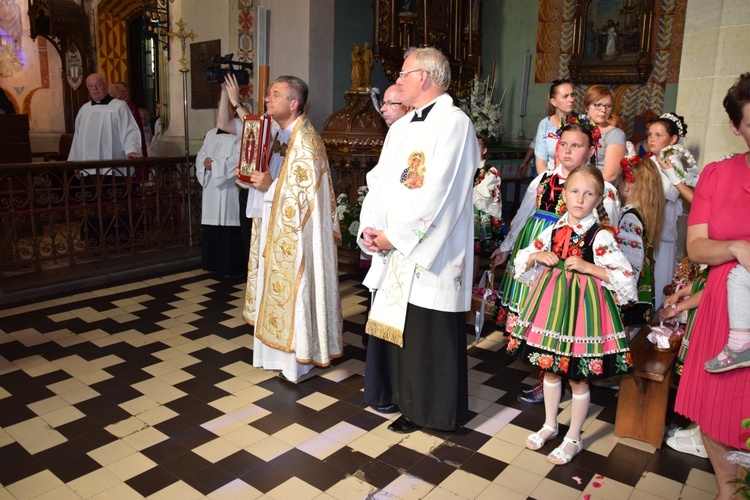 Powitanie ikony MB Częstochowskiej w Kompinie