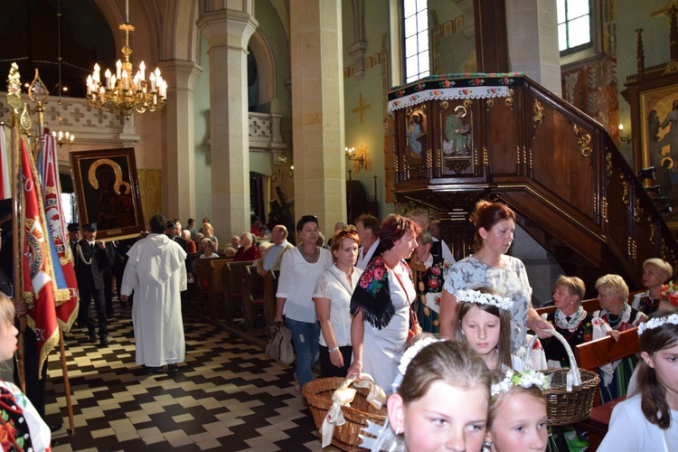 Powitanie ikony MB Częstochowskiej w Kompinie