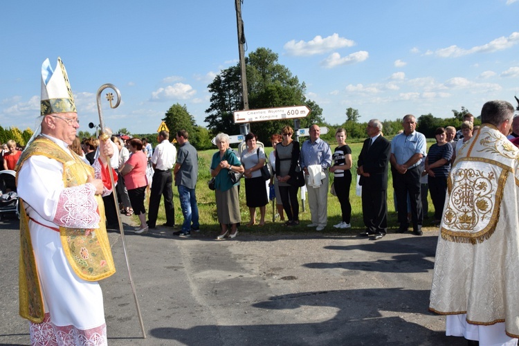 Powitanie ikony MB Częstochowskiej w Kompinie