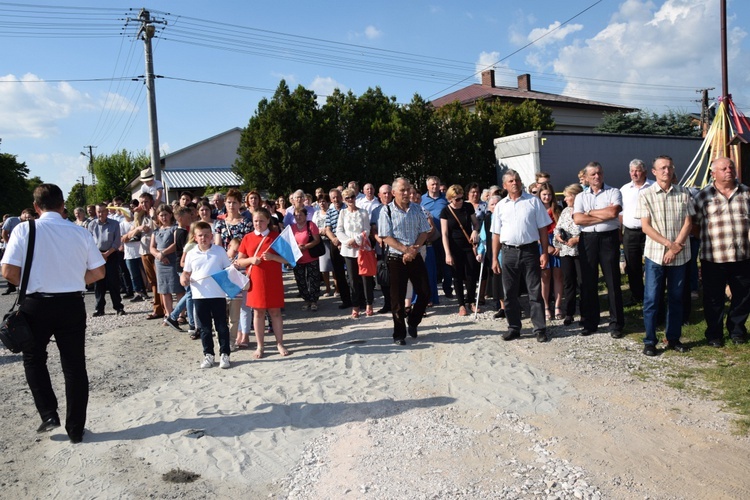 Powitanie ikony MB Częstochowskiej w Kompinie