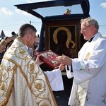 Powitanie ikony MB Częstochowskiej w Kompinie