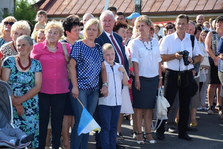 Powitanie ikony MB Częstochowskiej w Kompinie