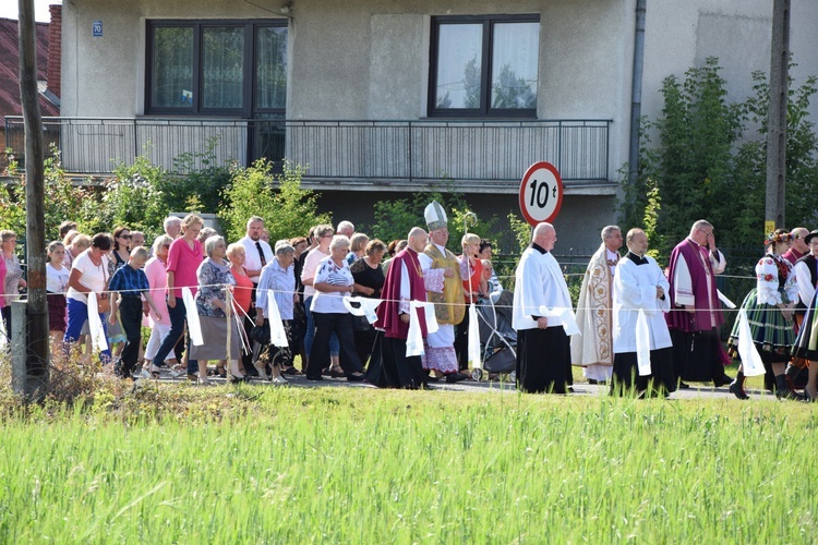 Powitanie ikony MB Częstochowskiej w Kompinie