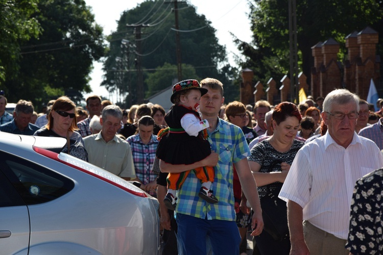 Powitanie ikony MB Częstochowskiej w Kompinie