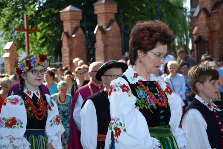 Powitanie ikony MB Częstochowskiej w Kompinie