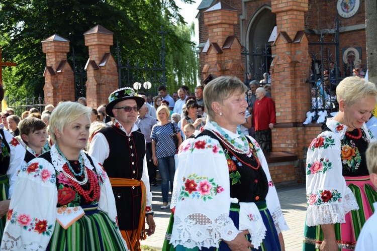 Powitanie ikony MB Częstochowskiej w Kompinie