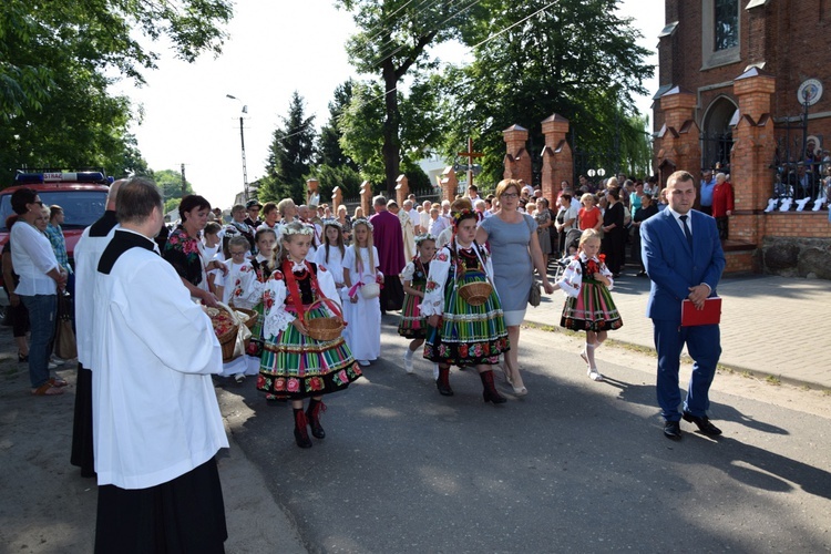 Powitanie ikony MB Częstochowskiej w Kompinie