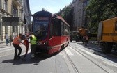 Tramwaj próbował skręcić w Jagiellońską