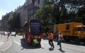 Tramwaj próbował skręcić w Jagiellońską