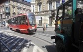 Tramwaj próbował skręcić w Jagiellońską