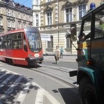 Tramwaj próbował skręcić w Jagiellońską