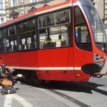 Tramwaj próbował skręcić w Jagiellońską