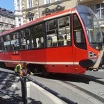 Tramwaj próbował skręcić w Jagiellońską